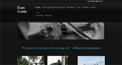 Desktop Screenshot of evancuddymusic.com
