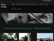 Tablet Screenshot of evancuddymusic.com